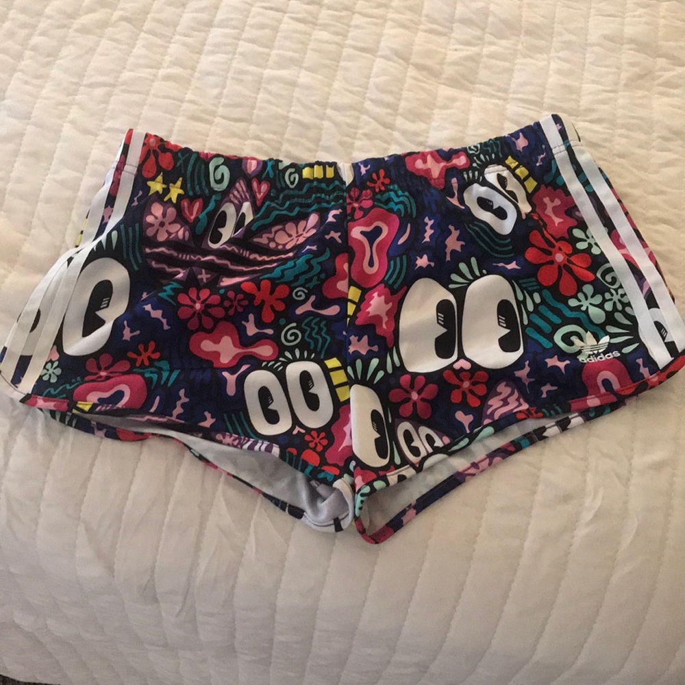 Adidas Shorts -Three Stripes - Size Small